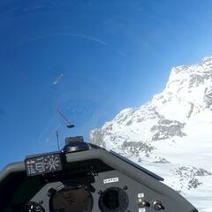 Flugwegposition um 14:54:01: Aufgenommen in der Nähe von Gemeinde St. Johann in Tirol, St. Johann in Tirol, Österreich in 586 Meter